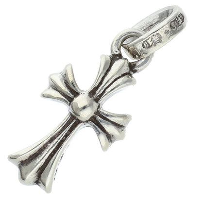 Chrome Hearts CRS Baby Fat Cross Pendant Silver