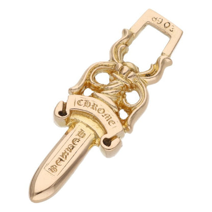 Chrome Hearts 22K #10 Dagger Gold Pendant