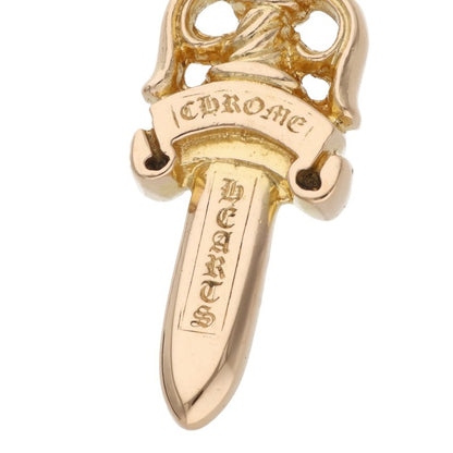 Chrome Hearts 22K #10 Dagger Gold Pendant