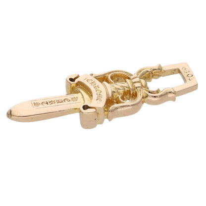 Chrome Hearts 22K #10 Dagger Gold Pendant