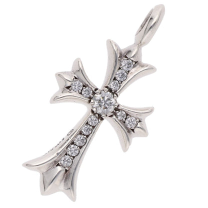 Chrome Hearts Tiny Fat Cross PAVE Diamond Pendant