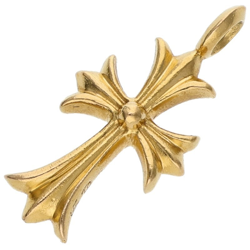 Chrome Hearts 22K Tiny Fat Cross Pave Diamond Pendant