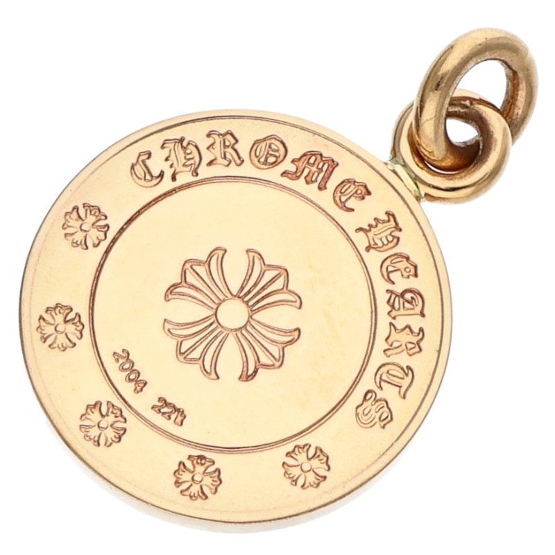 Chrome Hearts 22K Pave Diamond Angel Medal Charm
