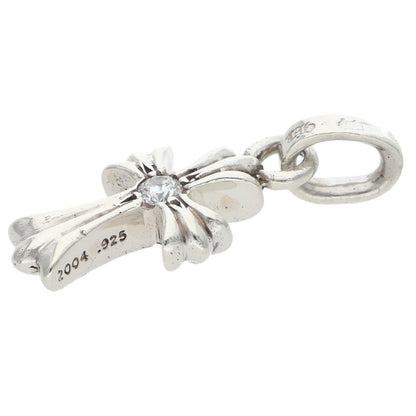 Chrome Hearts CRS BBYFAT DMND Silver Diamond Charm Necklace