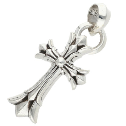 Chrome Hearts DBL CH CRS SML W Bale Silver Necklace