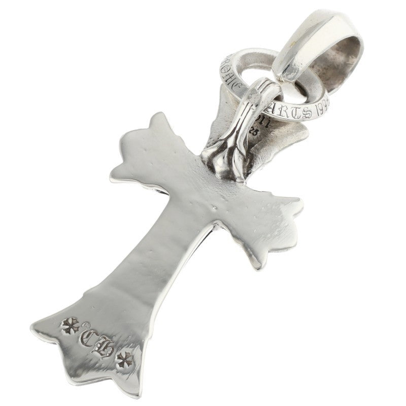 Chrome Hearts DBL CH CRS SML W Bale Silver Necklace