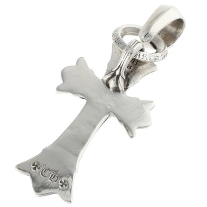 Chrome Hearts DBL CH CRS SML W Bale Silver Necklace