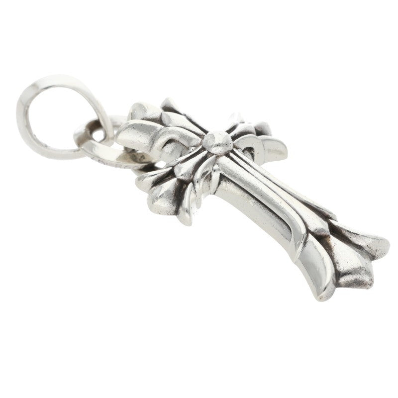 Chrome Hearts DBL CH CRS SML W Bale Silver Necklace
