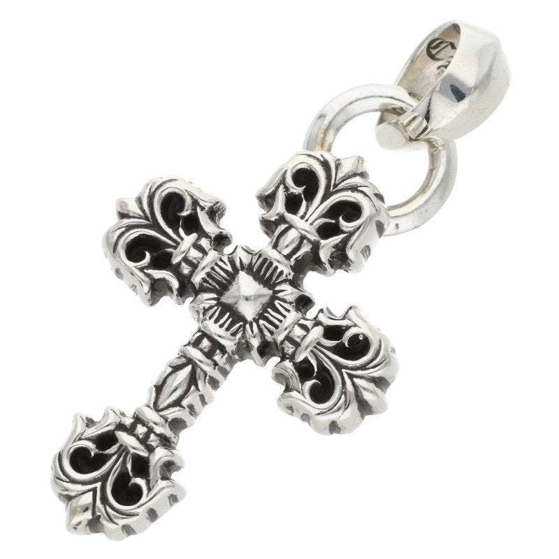 Chrome Hearts 925 Silver Filigree Cross XS Pendant w/ Bale