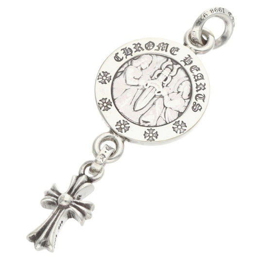 Chrome Hearts Silver Angel Medal Charm