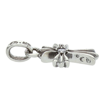 Chrome Hearts CRS BBYFAT DMND Silver Diamond Charm Necklace