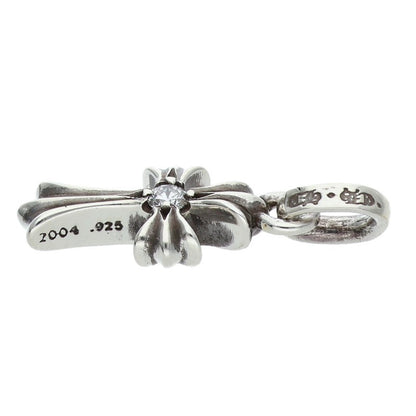 Chrome Hearts CRS BBYFAT DMND Silver Diamond Charm Necklace