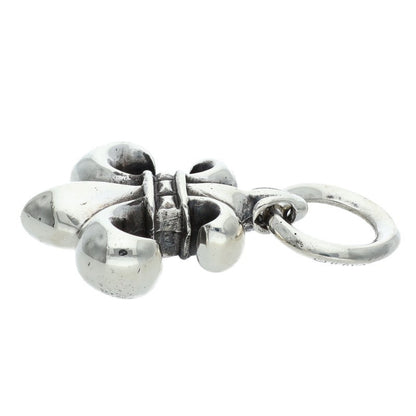 Chrome Hearts BS FLEUR Old Silver Leather Pendant