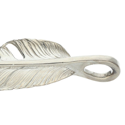 ARIZONA FREEDOM Gold Tip Feather Necklace Silver Size 70MM