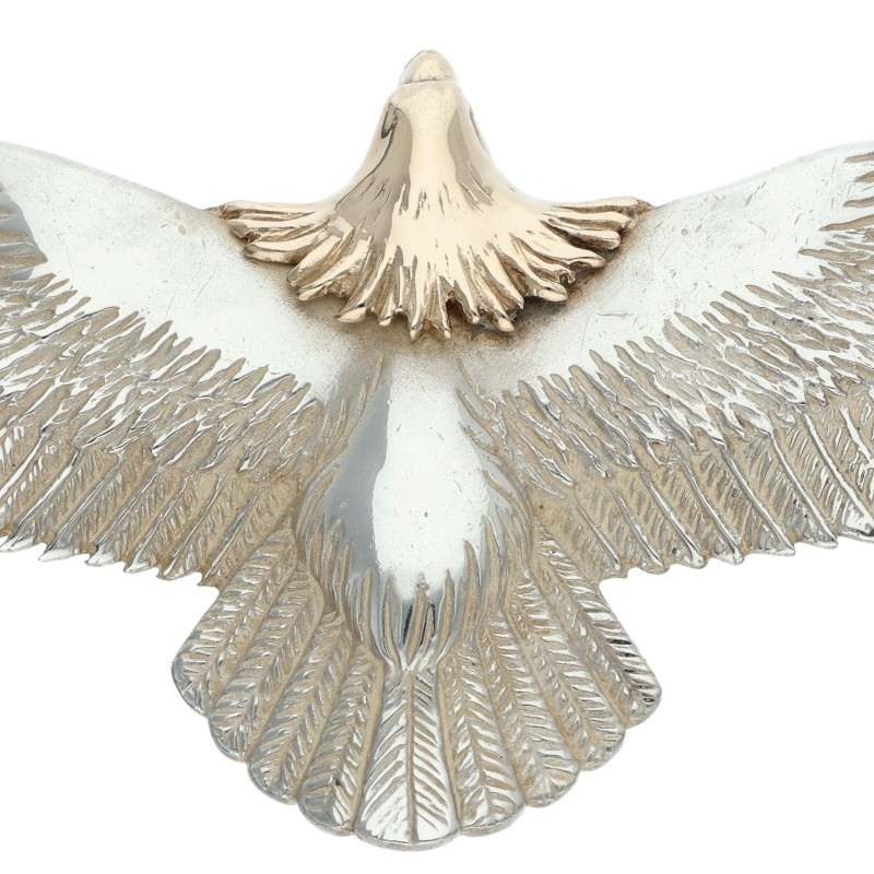 Catalonia K10 Gold Head Large Eagle Silver Combo Pendant