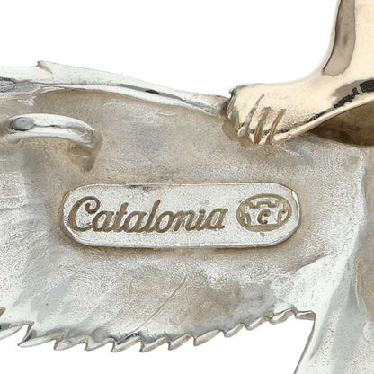 Catalonia K10 Gold Head Large Eagle Silver Combo Pendant