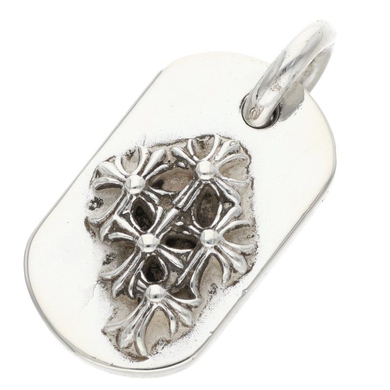 Chrome Hearts RAISED DOGTAG Silver Necklace