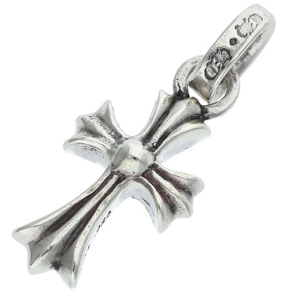 Chrome Hearts Baby Fat Cross PAVE Dia Silver Pendant