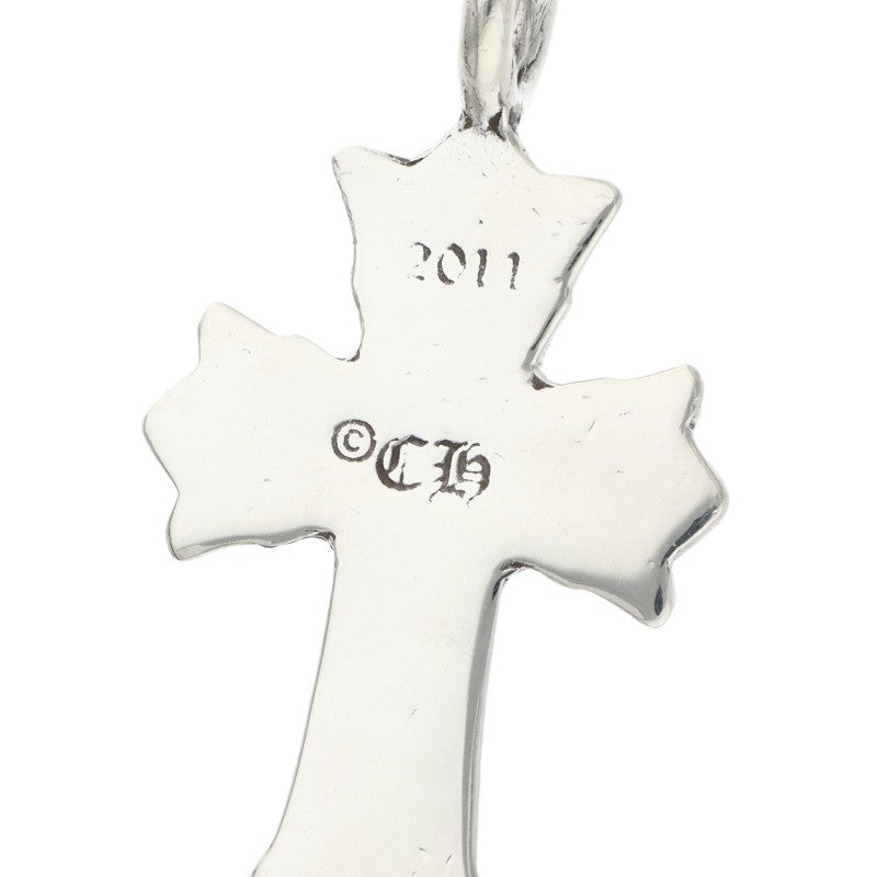 Chrome Hearts Double CH Cross Charm Silver