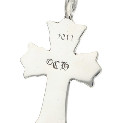 Chrome Hearts Double CH Cross Charm Silver