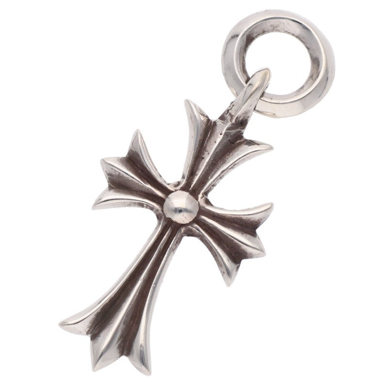 Chrome Hearts Tiny CH Cross Charm Silver Necklace Top
