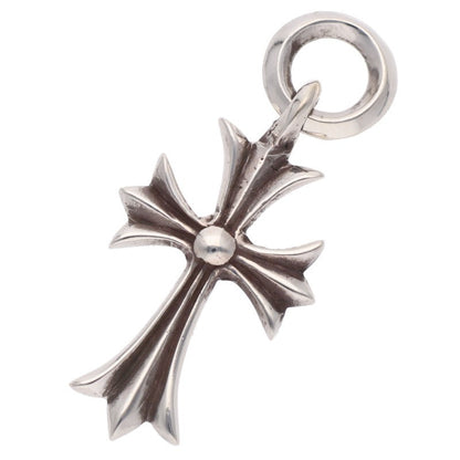 Chrome Hearts Tiny CH Cross Charm Silver Necklace Top