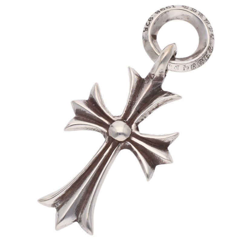 Chrome Hearts Tiny CH Cross Charm Silver Necklace Top