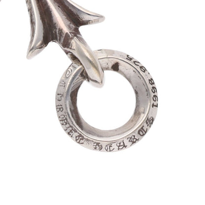 Chrome Hearts Tiny CH Cross Charm Silver Necklace Top