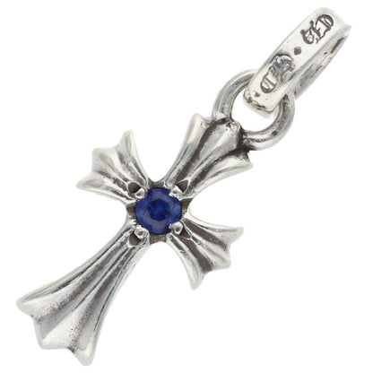Chrome Hearts CRS BBYFAT SAP Silver Sapphire Charm Necklace