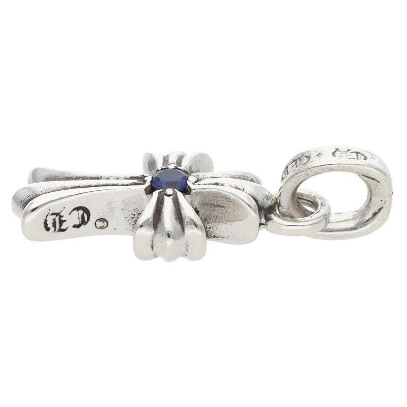 Chrome Hearts CRS BBYFAT SAP Silver Sapphire Charm Necklace