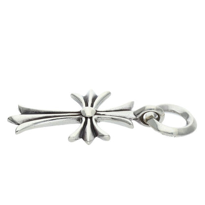 Chrome Hearts TINY CH CROSS Silver Charm Necklace