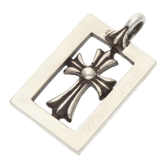 Chrome Hearts FRMD OPN BBYFAT Silver Necklace Pendant