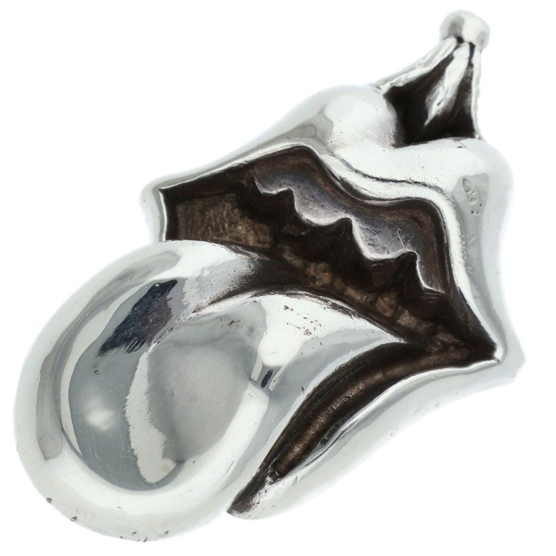 Chrome Hearts LIPS TONGUE CHARM 925 Silver Charm