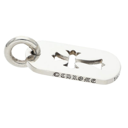 Chrome Hearts Cutout Cross Dog Tag Silver