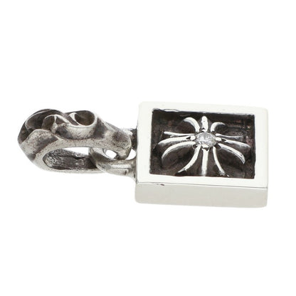Chrome Hearts Framed CH Plus 1-Diamond Charm Silver