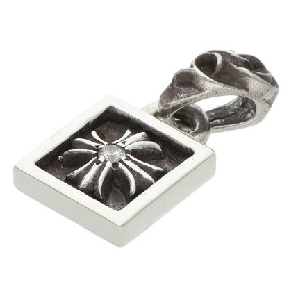 Chrome Hearts Framed CH Plus 1-Diamond Charm Silver