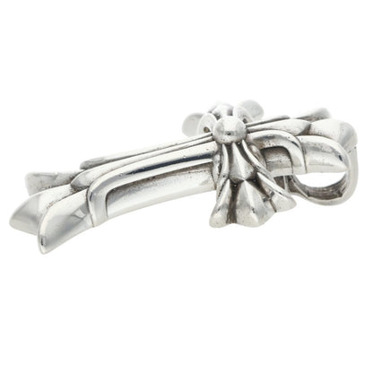 Chrome Hearts Small Double CH Cross Silver Pendant