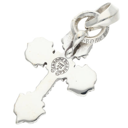 Chrome Hearts FILIG CROSS-XSM W BALE Silver Necklace