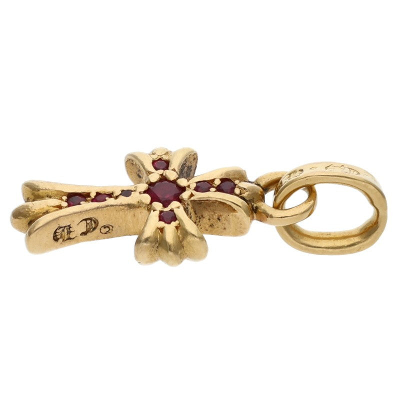 Chrome Hearts 22K Babyfat Pave Ruby Gold Charm