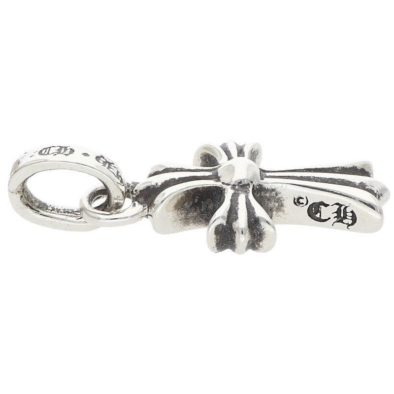 Chrome Hearts Baby Fat Cross PAVE Dia Silver Pendant Multi