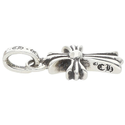 Chrome Hearts Baby Fat Cross PAVE Dia Silver Pendant Multi
