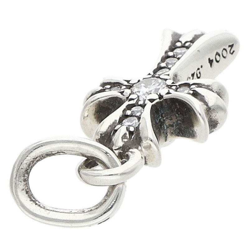 Chrome Hearts Baby Fat Cross PAVE Dia Silver Pendant Multi