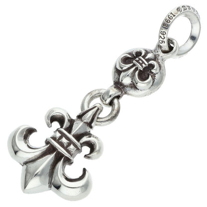 Chrome Hearts 1BALL BS FLEUR Silver Necklace Charm