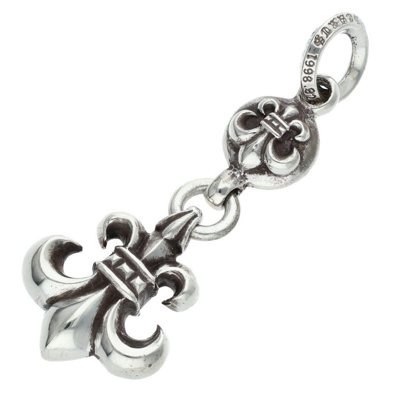 Chrome Hearts 1BALL BS FLEUR Silver Necklace Charm