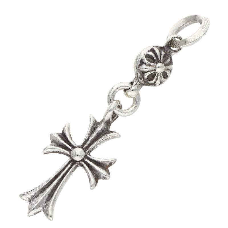 Chrome Hearts 1 Ball Tiny CH Cross Charm Necklace