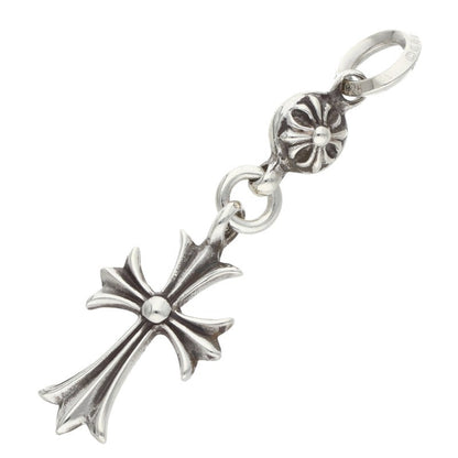 Chrome Hearts 1 Ball Tiny CH Cross Charm Necklace