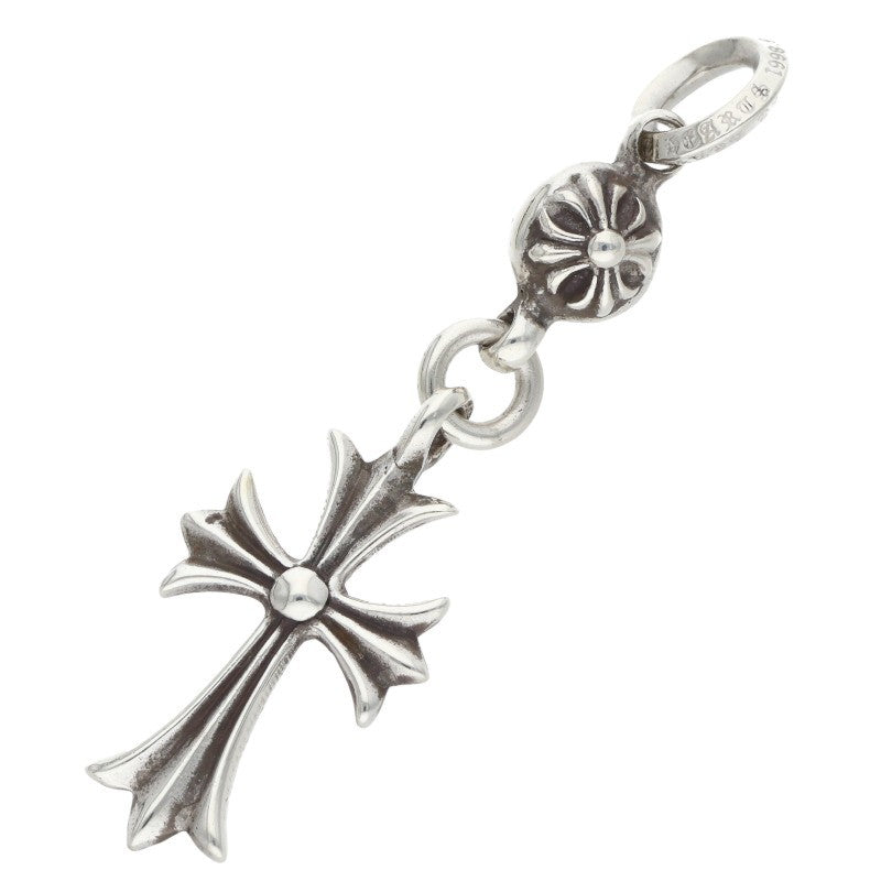 Chrome Hearts 1 Ball Tiny CH Cross Charm Necklace