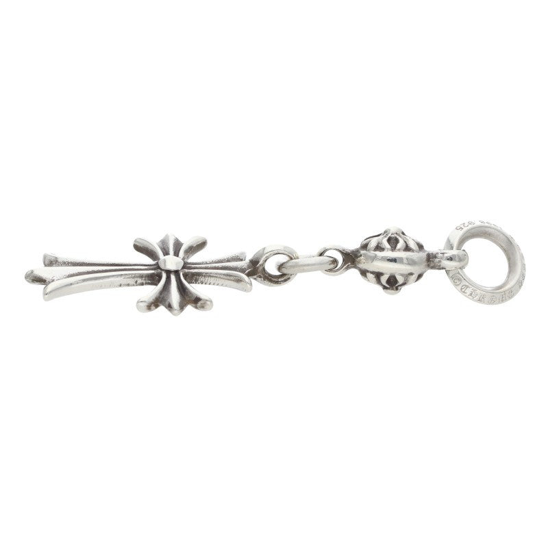 Chrome Hearts 1 Ball Tiny CH Cross Charm Necklace