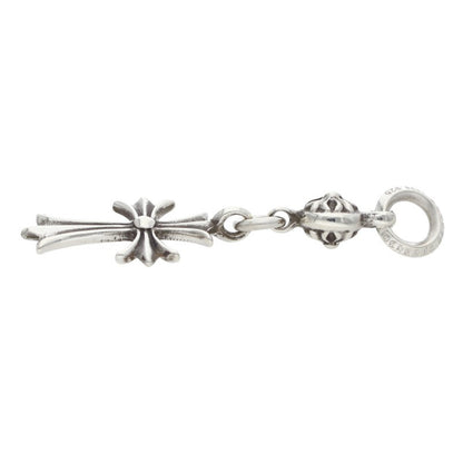 Chrome Hearts 1 Ball Tiny CH Cross Charm Necklace