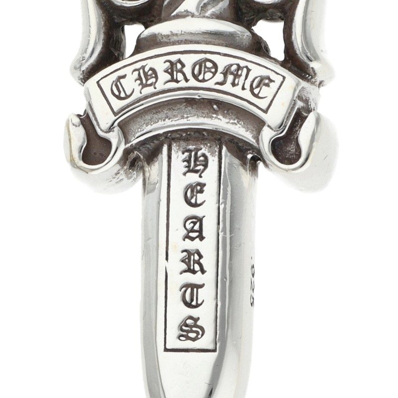 Chrome Hearts Double Dagger Silver Pendant
